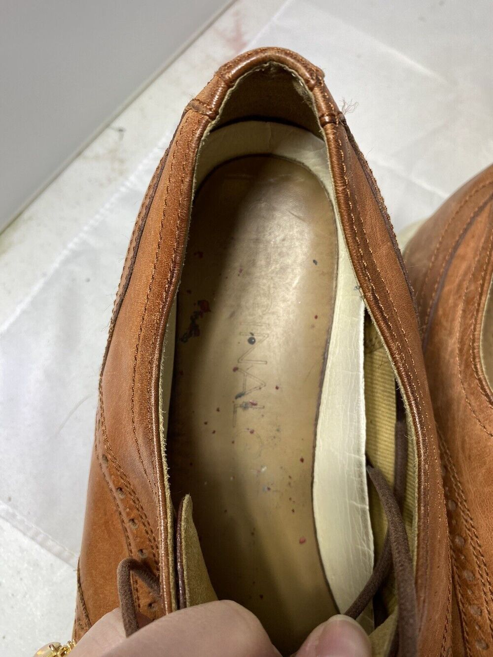 Cole Haan Men's Leather Grand Wingtip Oxford Shoes Lace Up Woodbury Size 10.5M - Picture 9 of 11